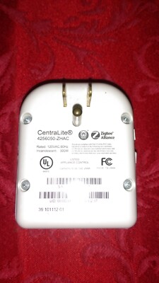 CentraLite On/Off Lighting Control Module Zigbee 4256050-ZHAC Smart Plug