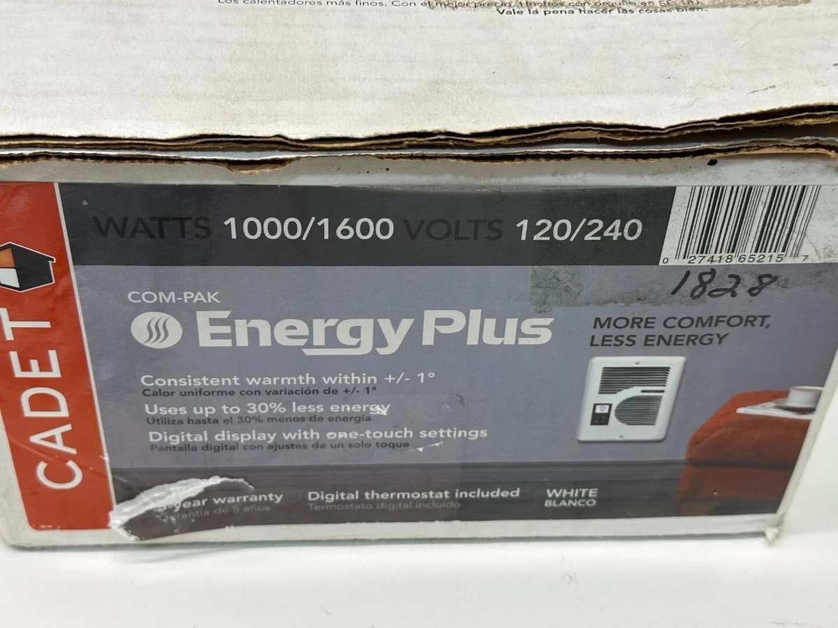 CADET 1600-Watt 240V Electric Wall Heater 65215 CEC163TW | eBay