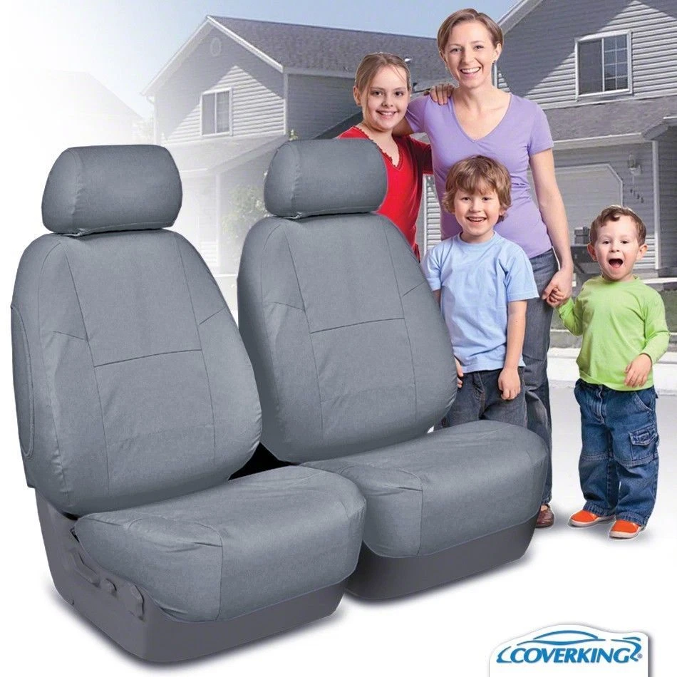 Fundas de asiento delanteras personalizadas para taladro de polialgodón Coverking para Ford F150 Foto 3 de 4