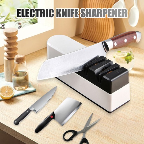 Portable Electric Knife Sharpener Professional Kitchen Sharpening Stone Grinder - Picture 4 of 11