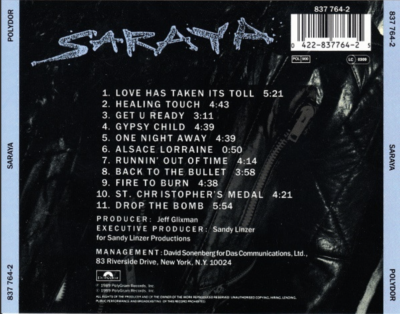 Saraya - Saraya CD 1989 Polydor - 837 764-2 | eBay