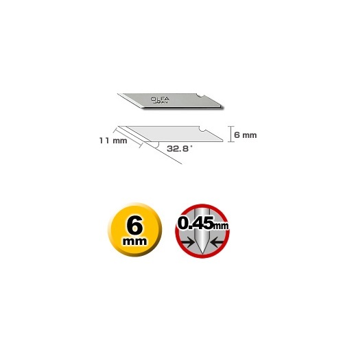 OLFA All-Purpose Art Knife Blade, Pack of 25 (KB), Carbon Tool Steel Blades - Bild 2 von 2