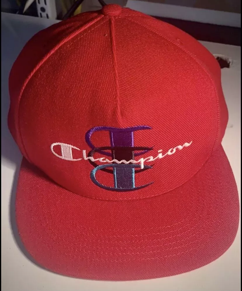 SUPREME 2017 F W CHAMPION STACK LOGO HAT 5 6 PANEL CAMP CAP BOX