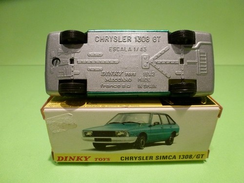 DINKY TOYS 1542 CHRYSLER SIMCA 1308 GT - RARE SELTEN - GOOD IN BOX - Picture 7 of 7