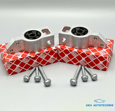 2x Febi Querlenkerlager + Schrauben Vorne FÜR VW Passat Sharan Tiguan Audi Q3