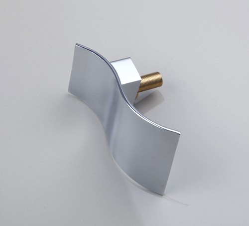 5 pezzi rubinetto vasca cromato beccuccio a cascata + miscelatore doccia portatile rubinetto montaggio ponte - Foto 6 di 7
