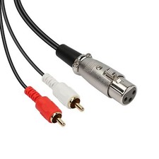 Xlr Female To 2rca Male Y Splitter Patch Cable Unbalanced Xlr Female To 2 Rca/ph