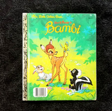 Walt Disney's Bambi VTG Little Golden Book 1984 Original Illustrations Ron Dias