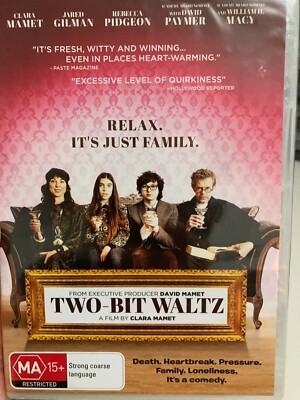 Two-Bit Waltz NEW region 4 DVD (2014 Clara Mamet / William H Macy comedy movie)