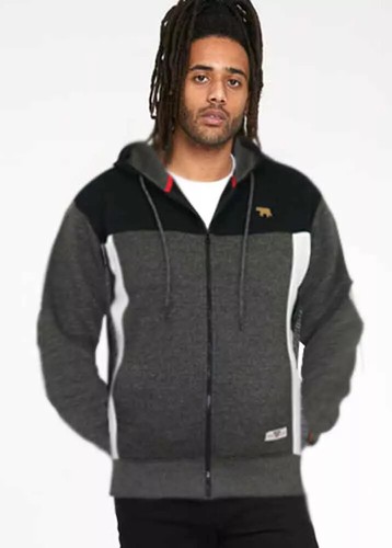 Duke Duke Mens Full Zip Hoodie With Cut & Sew Detail M L XL XXL (641401R) - Picture 3 of 3