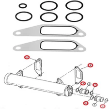 Oil Cooler Mounting Kit for International DT466. PAI # 431327 Ref. # 675513C1