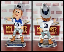 Rowdy Mascot Bobblehead Dallas Cowboys Headlines Base FOCO Ultra Rare
