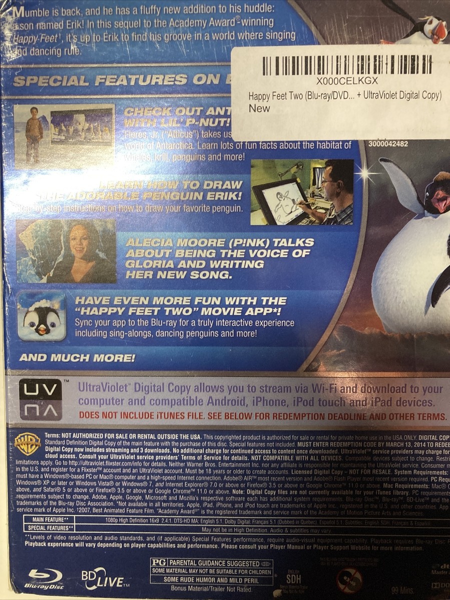 [294855]ハッピーエンディング 4枚組 DVD-BOX2【洋画 新品 DVD】 Happy Feet Two (Blu-ray) 883929156467| eBay