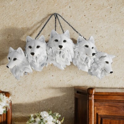 11''W Wolf Family Wall Decor