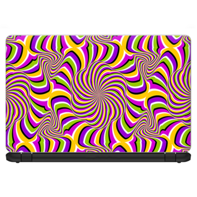 Universal Laptop Skins wrap for 15 - Trippy Floral Swirl