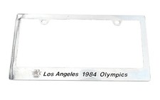 Vintage 1984 Los Angeles California Summer Olympics License Plate Frame