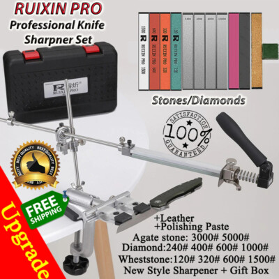 New Ruixin PRO9 Knife Sharpener Tools Sharp Kitchen Fixed Angel Diamond Set