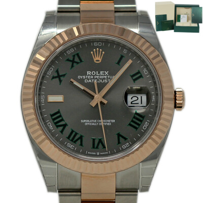 Rolex New Datejust 41mm 126331 Steel Gold Slate 2020 Box/Paper/Warranty #RL420