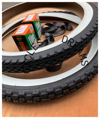 Pneus Whitewall Pour Schwinn Stingray - 20x1-3/4 S7 Brick & 20x2.125 S2 Slick Avec Chambres à Air