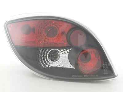FK Pair Halogen REAR Lights Ford KA RBT 97+ Black Red LHD