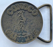 Conoco Gasoline Oil Company Gas Station Vintage Belt Buckle