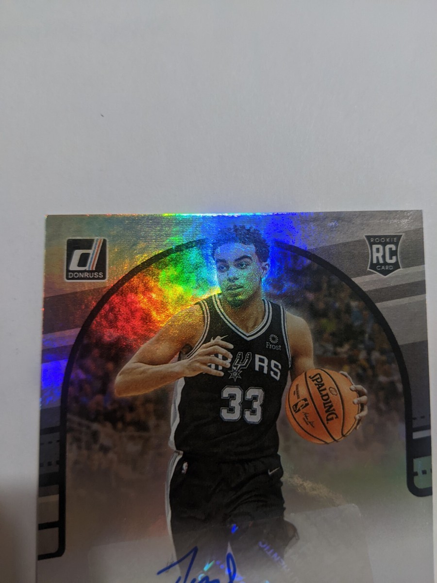 Tre Jones Spurs RC Rookie Auto Card 2020 Panini Donruss Tre Jones Spurs RC Rookie Auto Card 2020 Panini Donruss