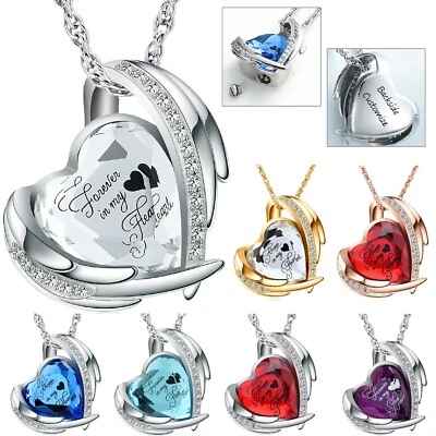Stone Heart Urn Keepsake Pendant Memorial Necklace Cremation Ashes Jewellery - Image 1 of 4