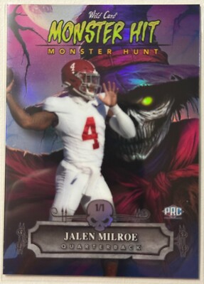   Jalen Milroe 2024 Haunted Hits Scarecrow 1/1   Seattle Seahawks  
