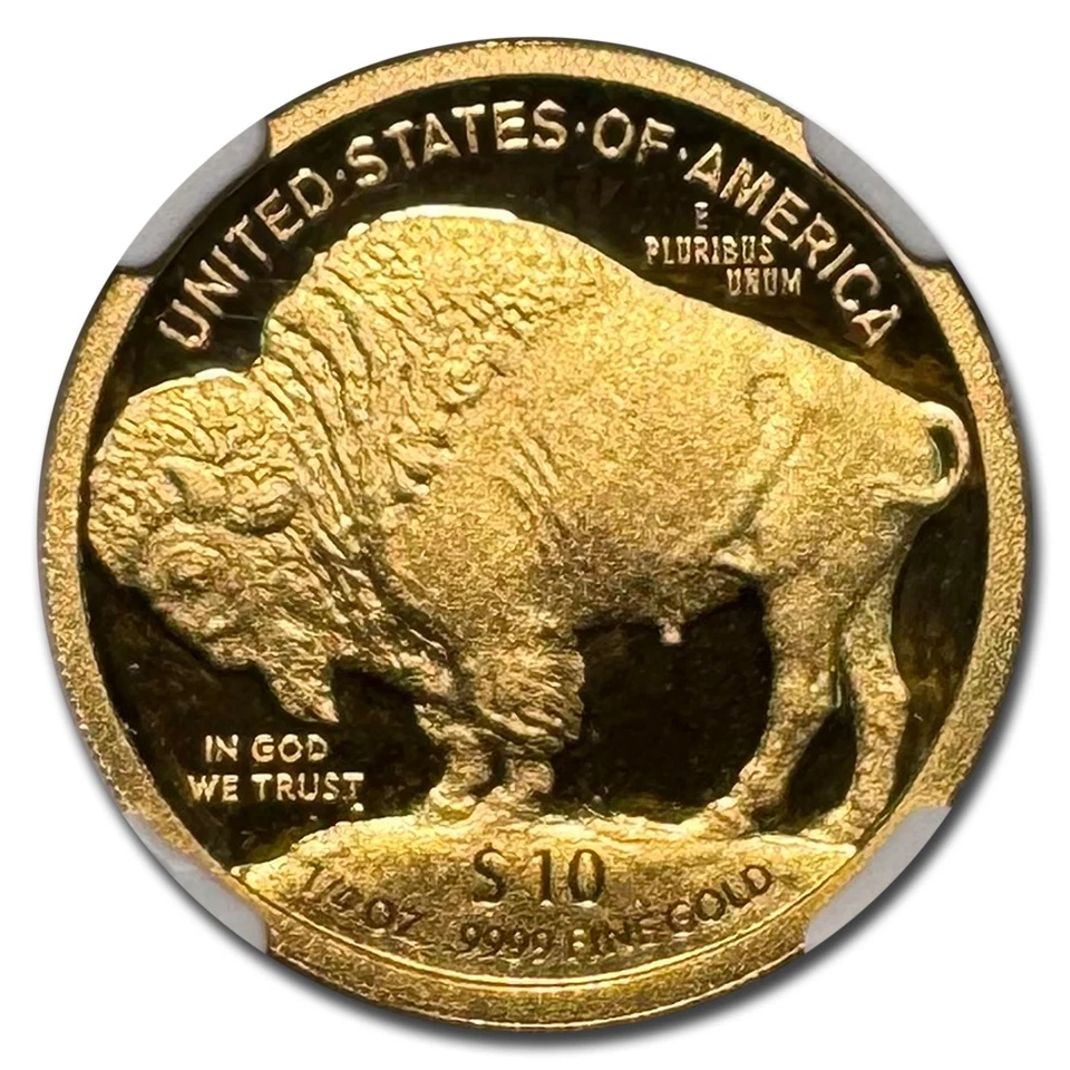 2008-W 1/4 oz Proof Gold Buffalo PF-70 NGC (Castle) - Image 3 of 3