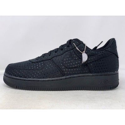 Nike Air Force 1 'Valentine's Day' Black Sneakers, Size 8 BNIB