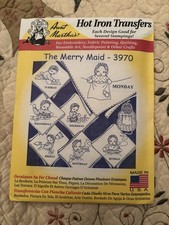 Aunt Marthas Merry Maid Theme Hot Iron Transf...
