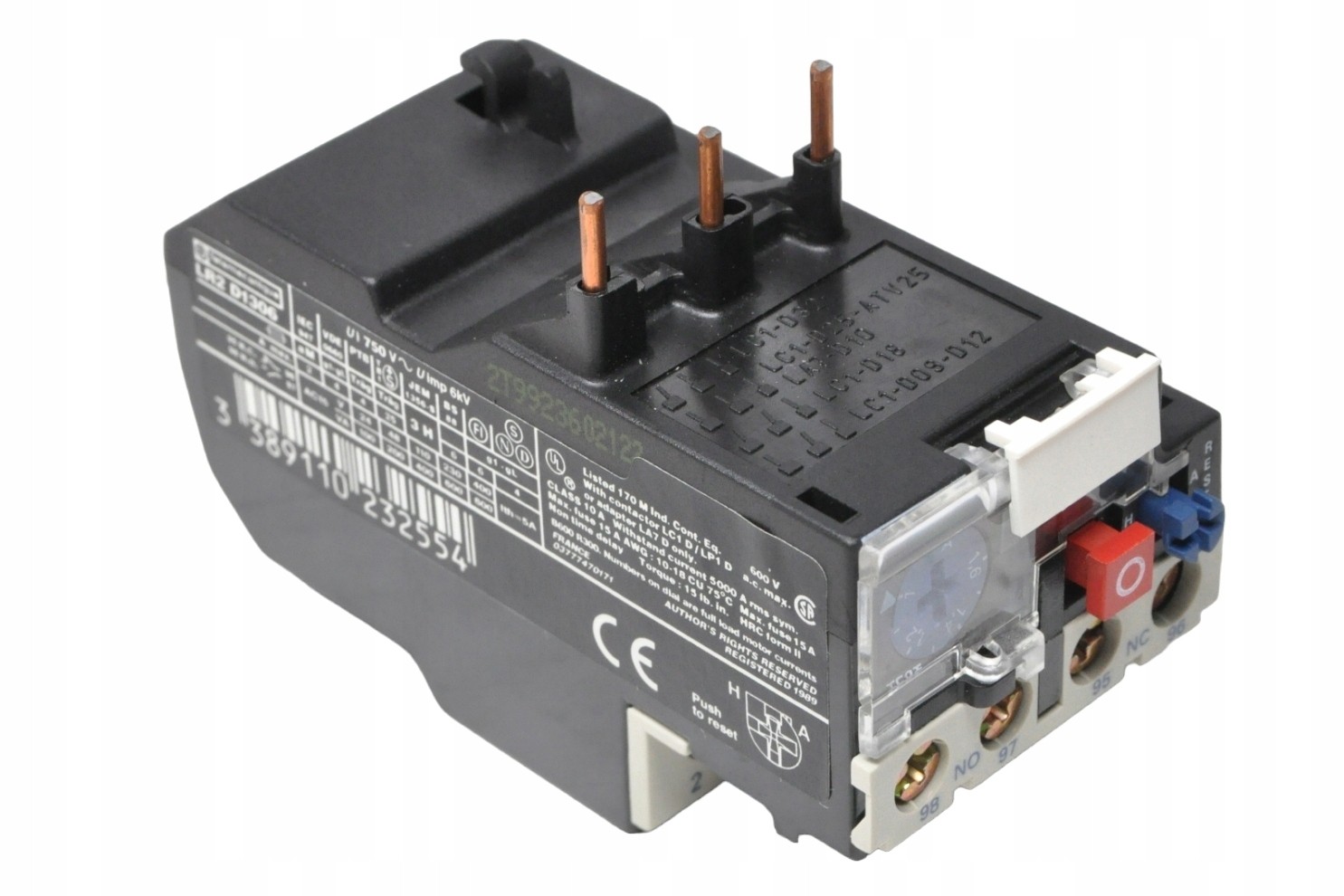 Telemecanique LR2-D1306 Thermal Relay 1-1.6A