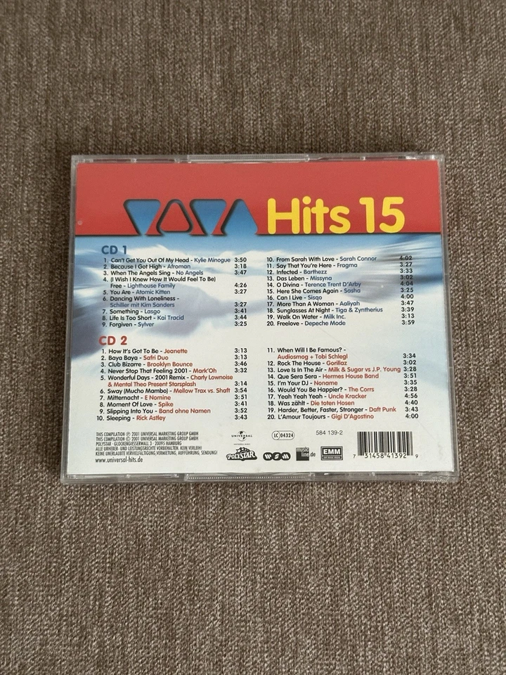 VIVA Hits 15 | 40 Track Sampler Album | 2 CDs 2001 Jewel Case - Bild 2 von 4