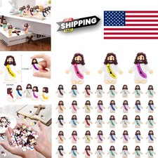 Bulk Mini Jesus Figurines 30 Count Easter Egg Stuffers for Kids Celebrations
