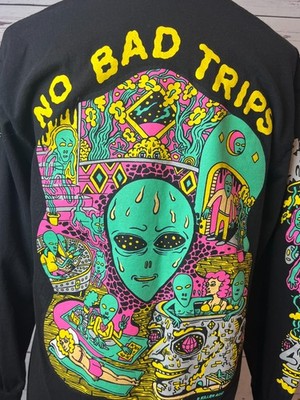 Killer Acid California Tee Shirt Medium no Bad Trips Graphic Long Sleeve T-Shirt
