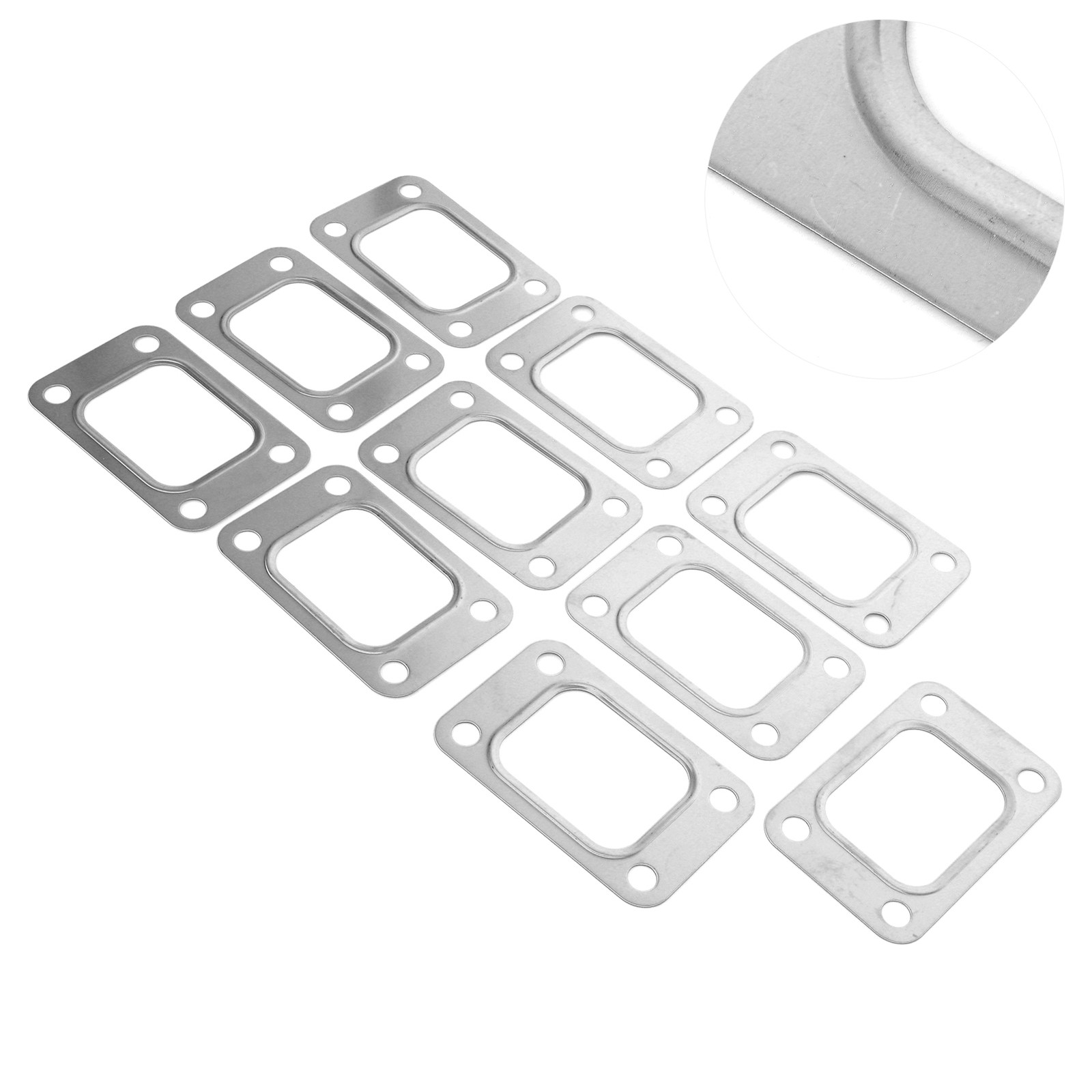 10pcs Turbo Gasket Durable Replacement For T2 T25/T28 Stainless Steel