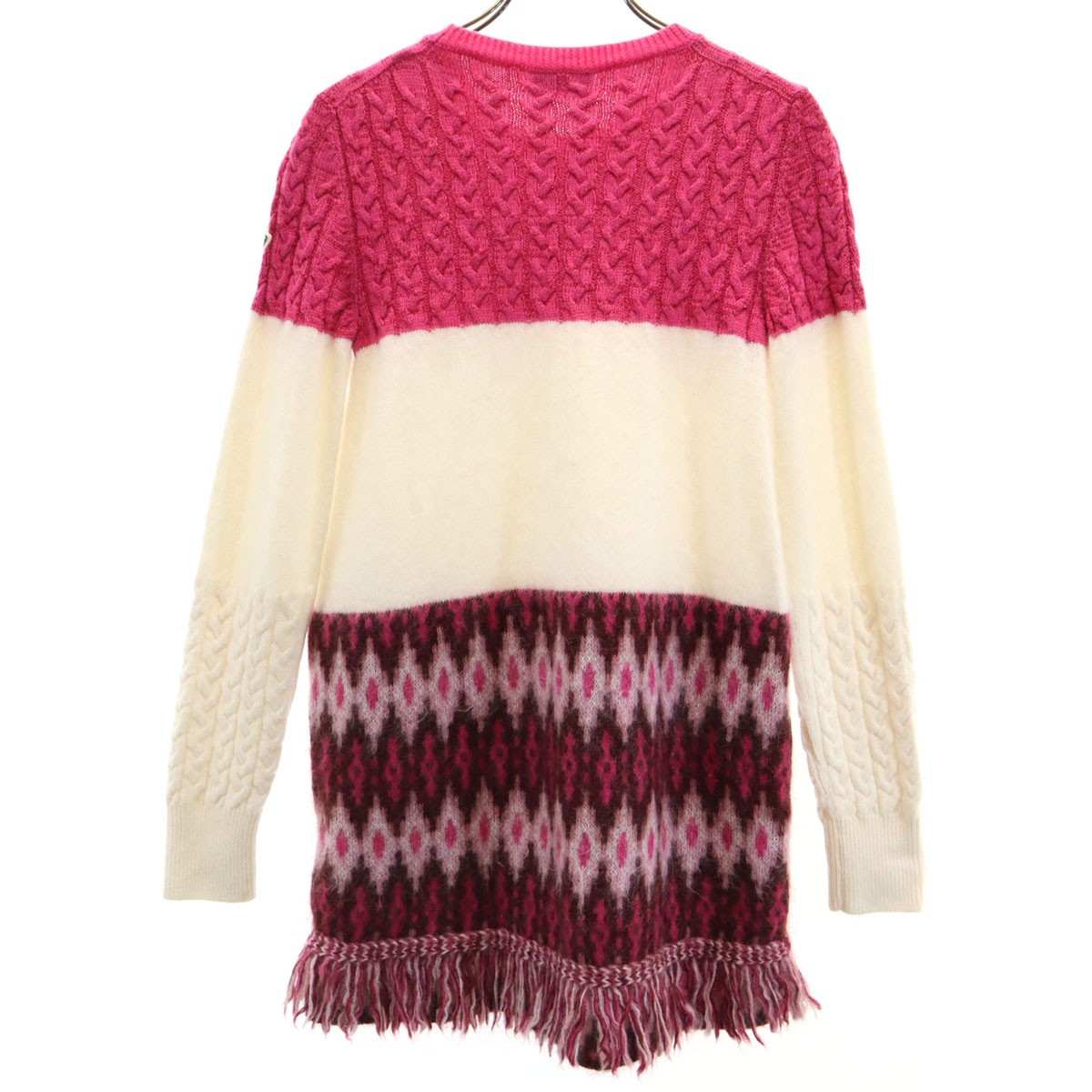 MONCLER Made in Bulgaria Long sleeve knit one piece 12 pink MONCLER Made in Bulgaria Long sleeve knit one piece 12 pink