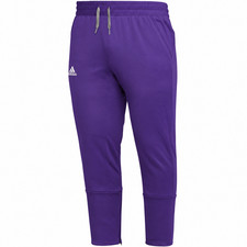 adidas Tapered Athletic Pants Purple Team Iss...