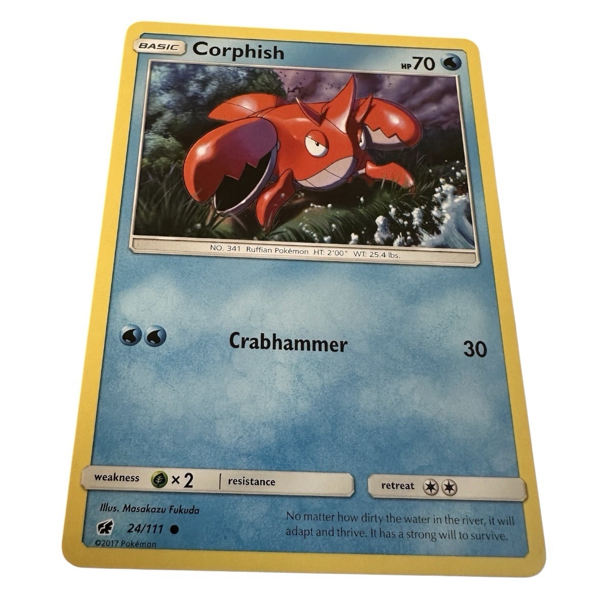 SM - Crimson Invasion #24/111 Corphish - Pokemon Card TCG - Buy 3 Get 2 Free