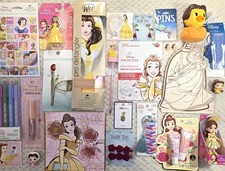 Disney Belle Beauty & The Beast HUGE NEW GIFT SET LOT Bookworm Lip Gloss Duck  