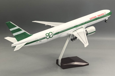 47CM 1:157 CATHAY PACIFIC 80th BOEING 777-300ER Plane Landing Gear  Resin Model