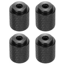 MECCANIXITY 4pcs Knurled Thumb Nut, M3 12mm OD 16mm Height 6061 Anodized Alumini