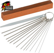 Sattelfeile Gitarre Edelstahl Brücke Sattel Set 13 Größen Schleifnadeln Flache F