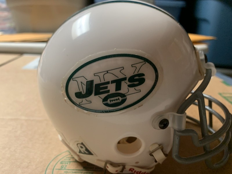 NFL/AFL NEW YORK JETS 1964 FOOTBALL MINI HELMET 
