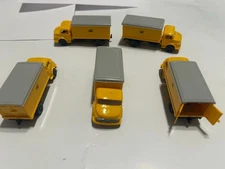 5 NEW Wiking - HO Scale 1960's era  - Mercedes Post Truck - LOT OF 5 