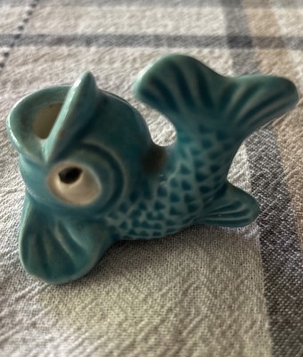 Ceramic Koi Fish Toothpick Holder Vintage Collectible
