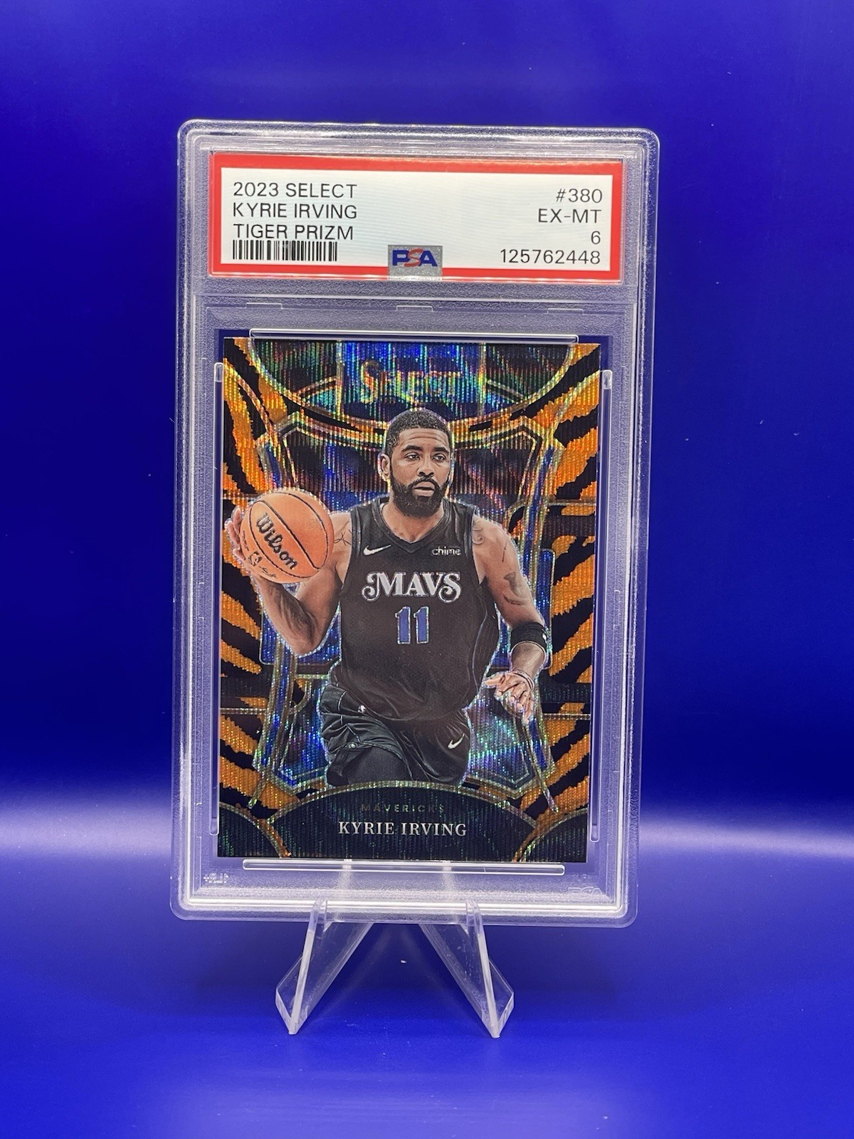 2023-24 Panini Select - Mezzanine Level Kyrie Irving #380 Tiger Stripes Prizm