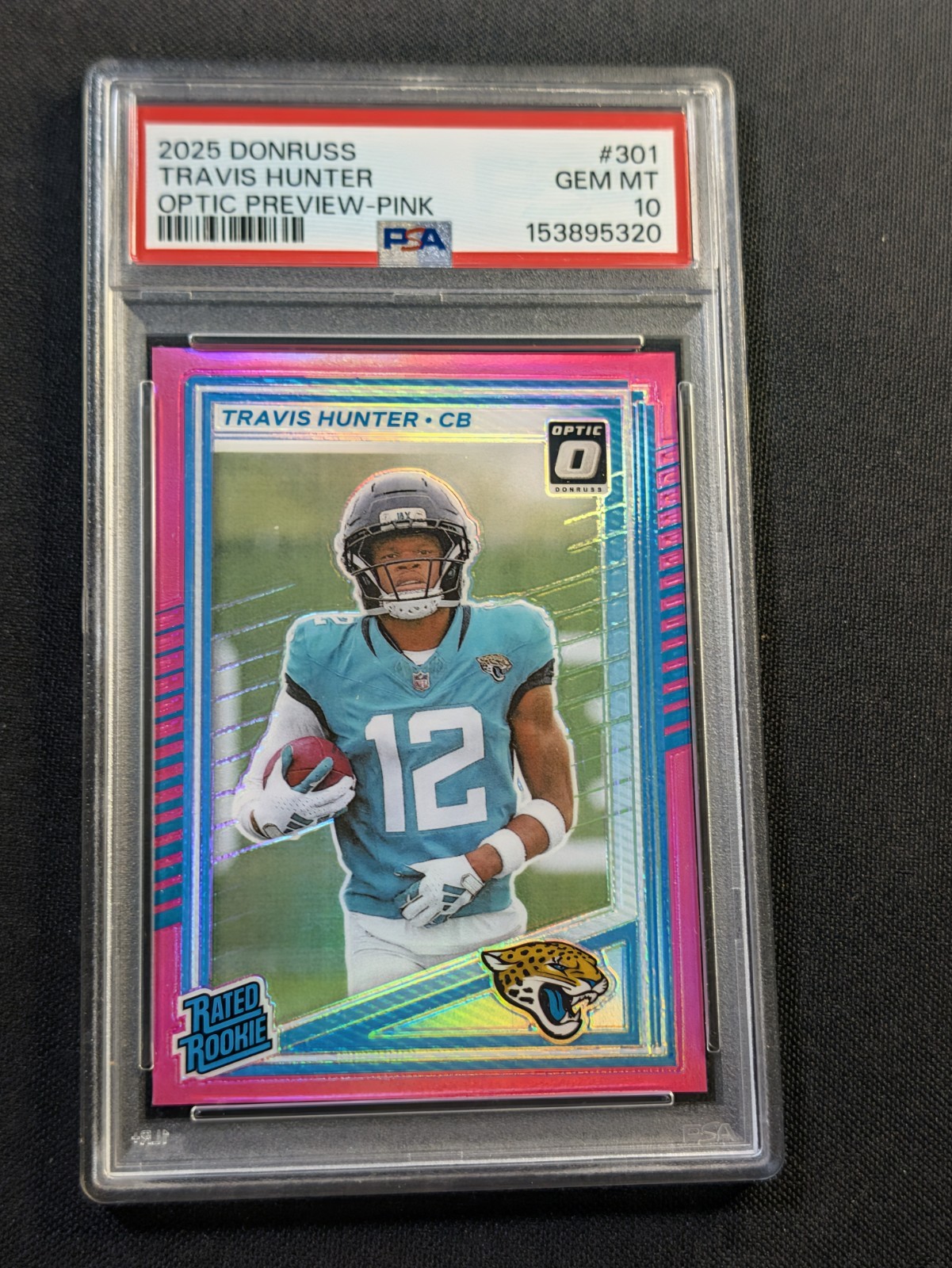 Travis Hunter Panini Donruss #301 Preview Pink Optic
