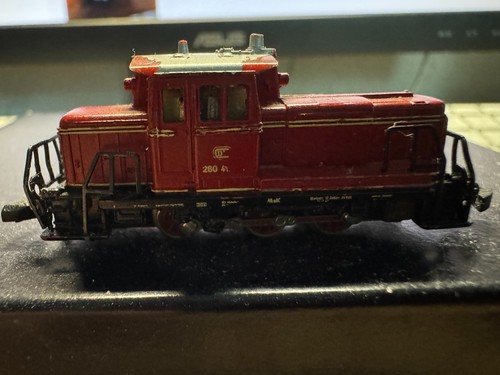 Märklin Spur Z 8864 Diesellok BR260 417-1 defekt fährt nicht daher an Bastler | Condition: Als Ersatzteil / defekt