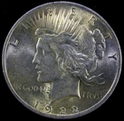 1922 Peace Dollar 90% Silver - BU Uncirculated  #P5